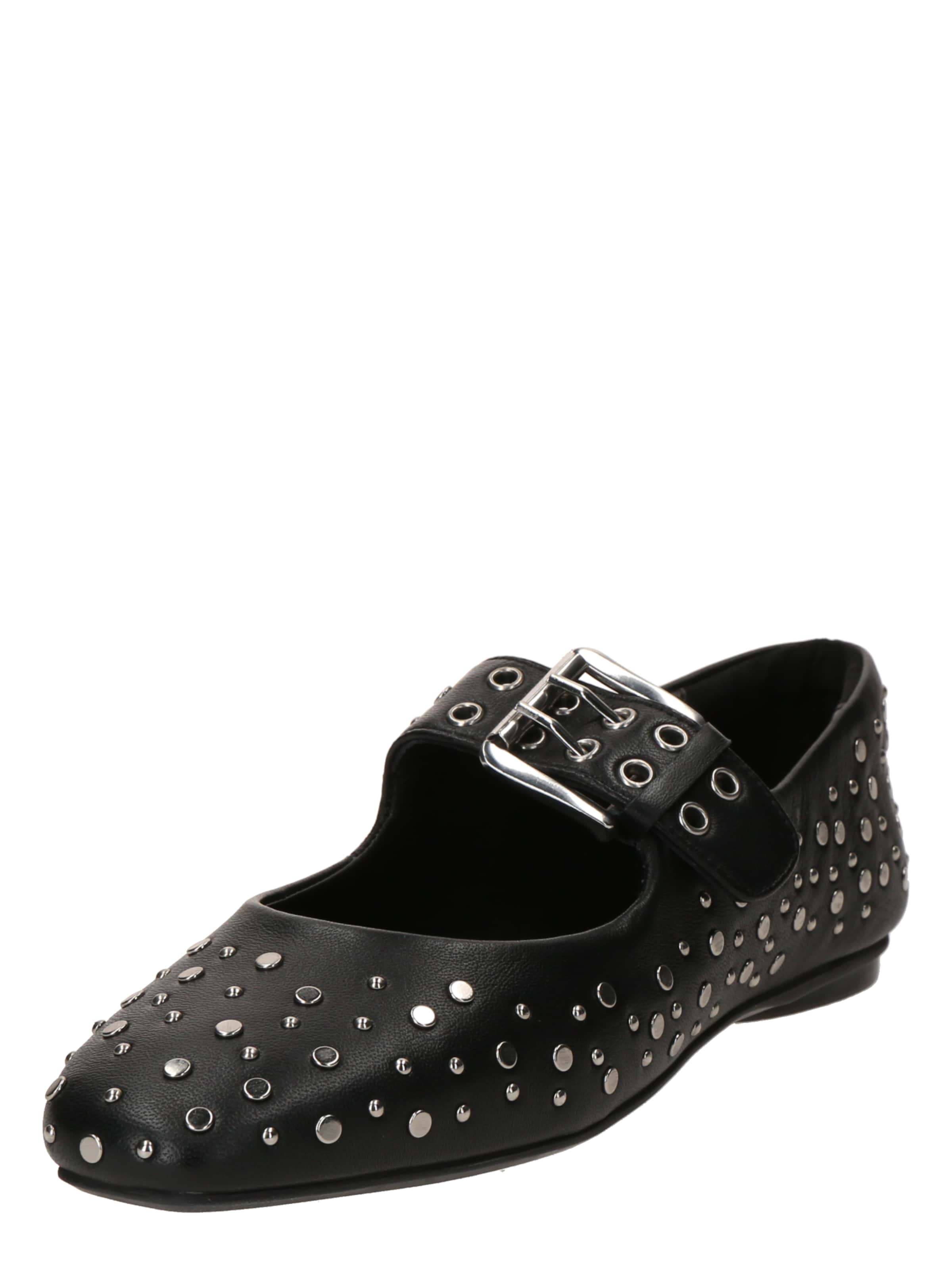 Ballerines à lanières 'Alor-A' BRONX en noir : devant