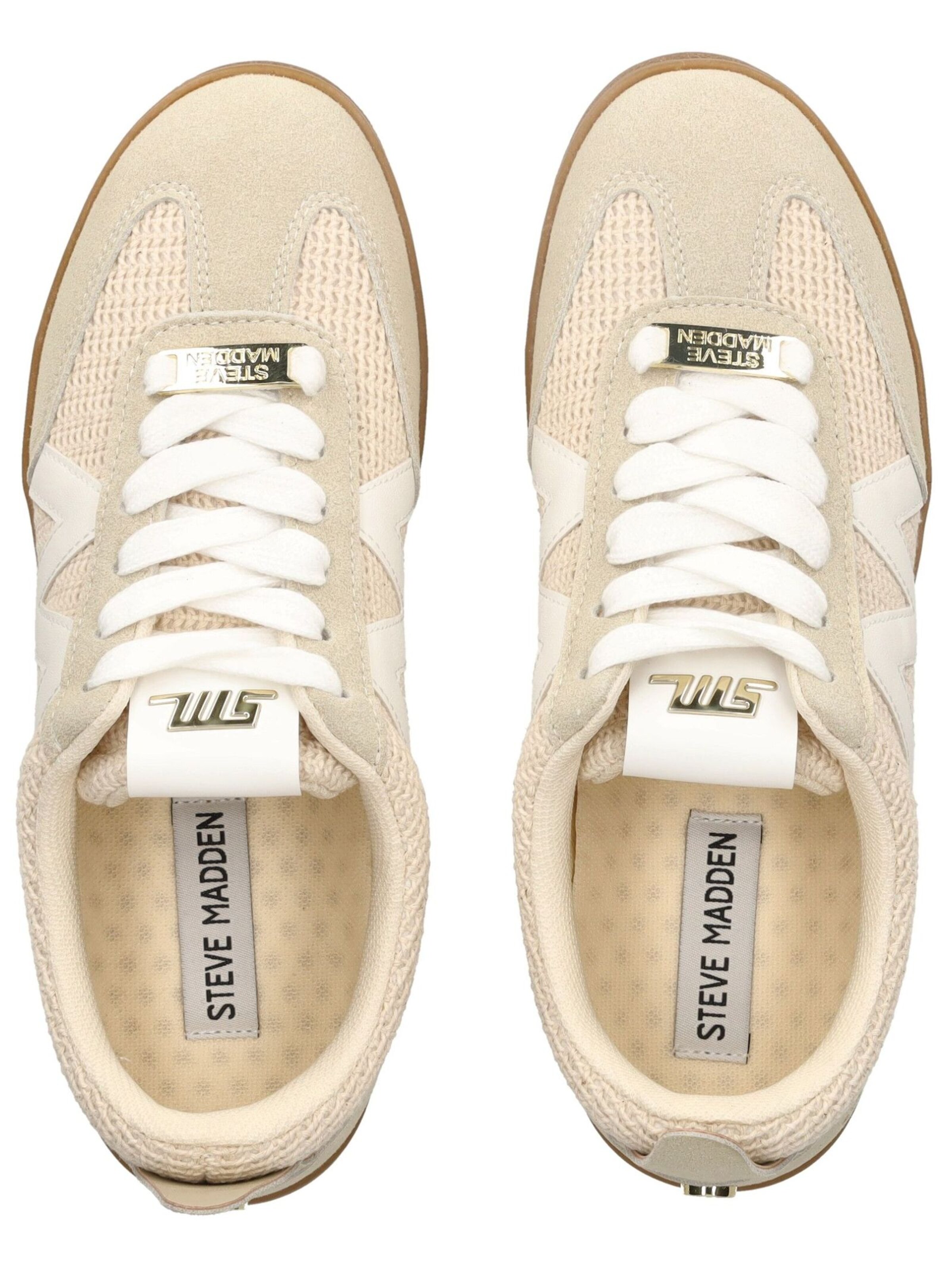 STEVE MADDEN Platform trainers in Beige