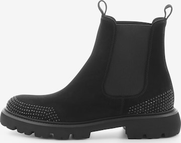 Chelsea Boots 'PRINT' Kennel & Schmenger en noir : devant