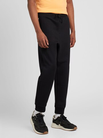 BOSS - Tapered Pantalón 'Hadiko 1' en negro: frente