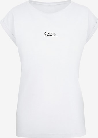 Maglietta 'Inspire' di Merchcode in bianco: frontale