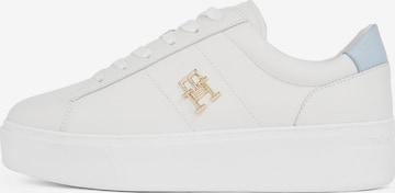 TOMMY HILFIGERNiske tenisice 'COURT' - bež boja: prednji dio