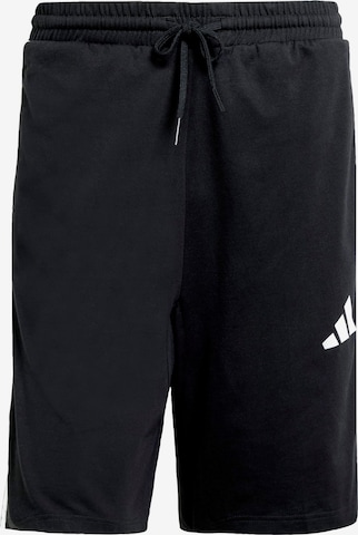 juoda ADIDAS SPORTSWEAR Standartinis Sportinės kelnės: priekis
