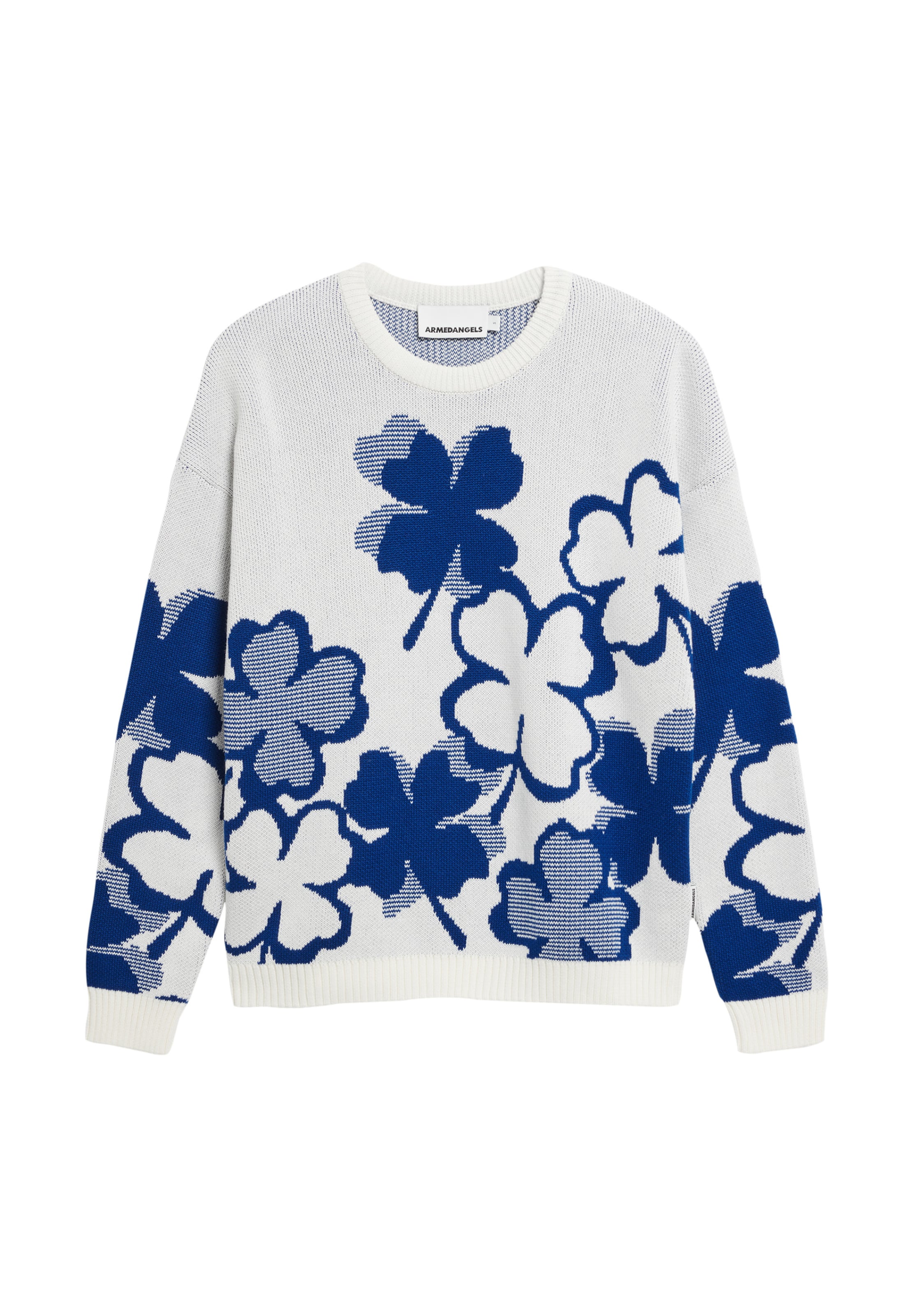 ARMEDANGELS Strickpullover ' OLESSYAA CLOVER ' in Blau: Vorderseite