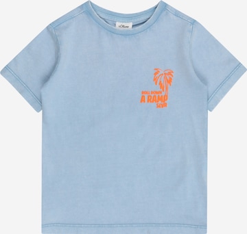 s.Oliver Shirt in Blauw: voorkant