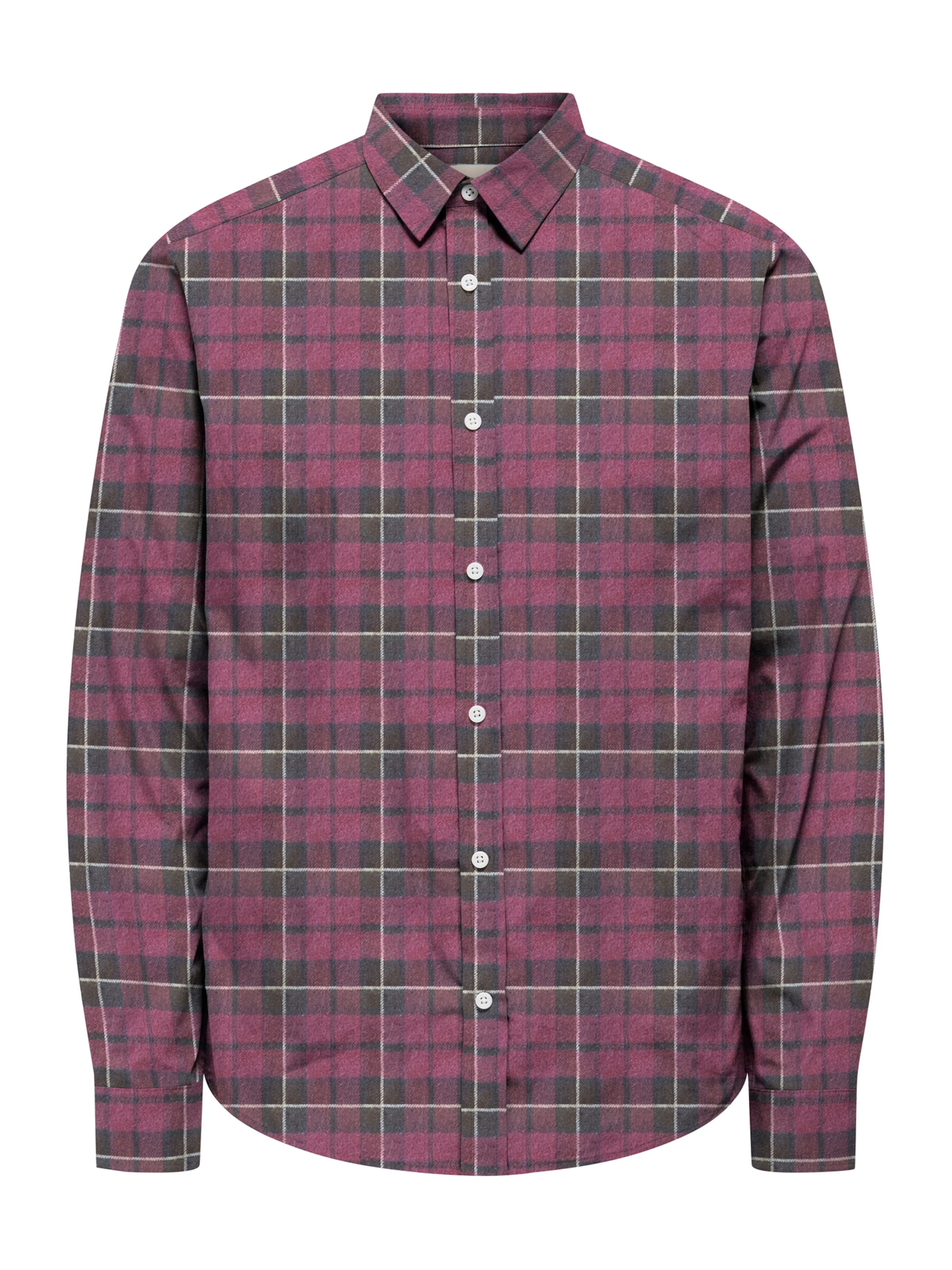 Only & Sons Button Up Shirt 'ONSKIM' in Red: front