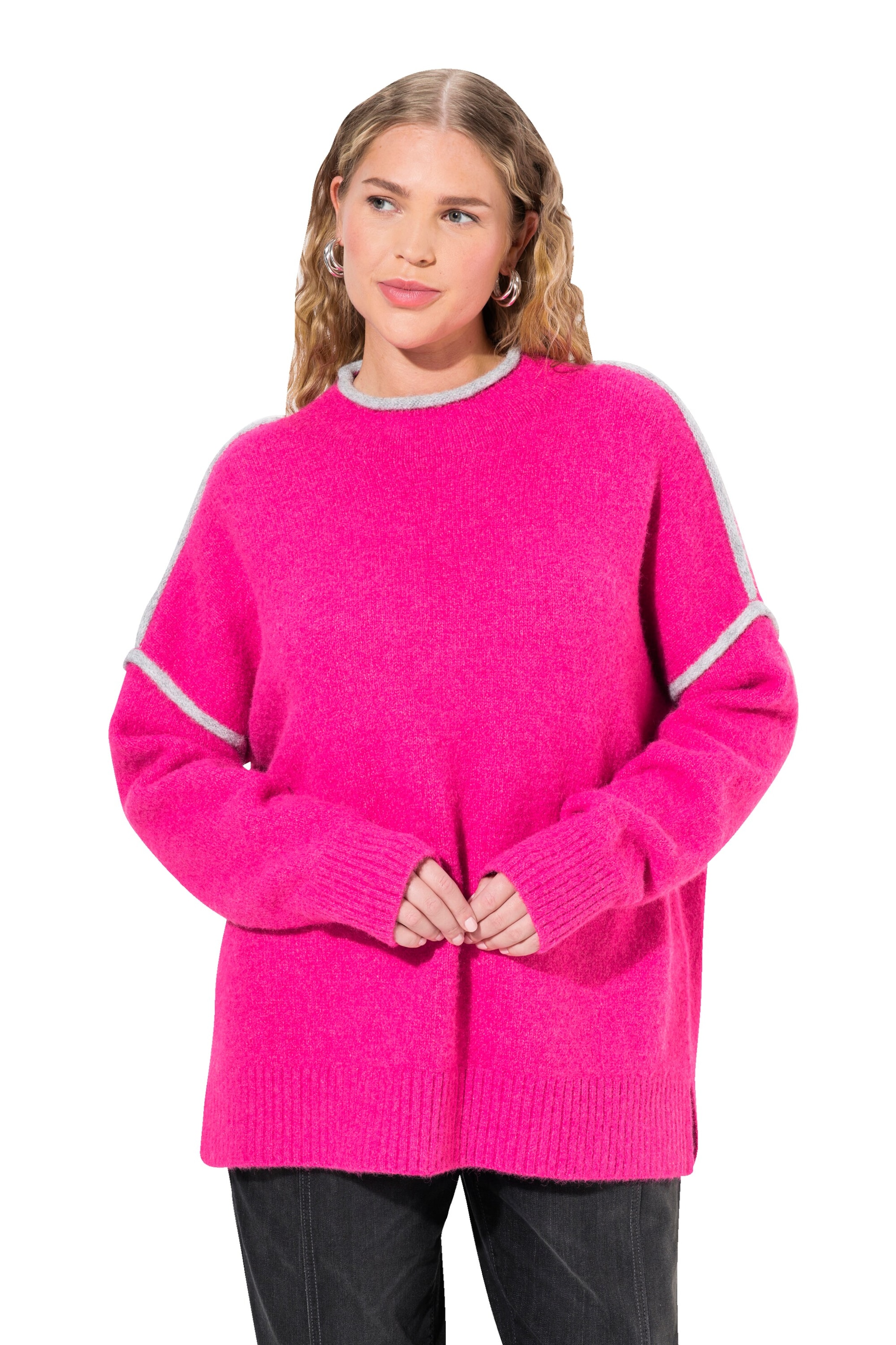Ulla Popken Pullover in Pink: Vorderseite