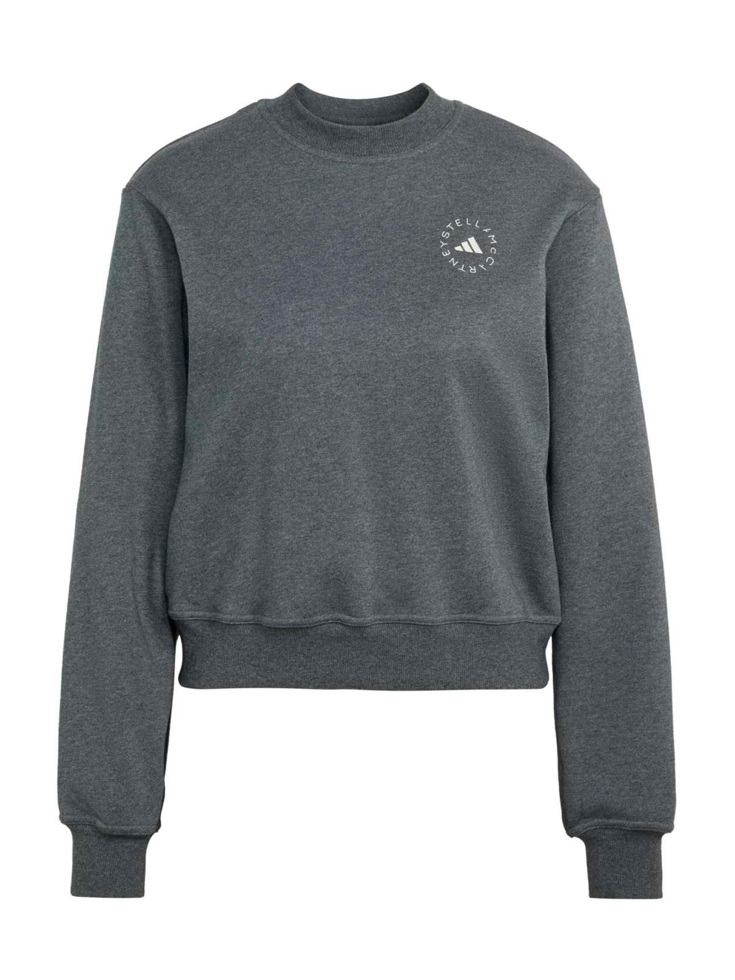 Felpa sportiva di ADIDAS BY STELLA MCCARTNEY in grigio: frontale