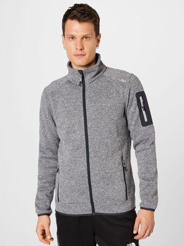 CMP Regular Fit Funktionsfleecejacke in Grau: predná strana