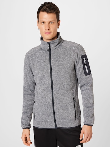 CMP Regular fit Athletic Fleece Jacket in Grey: front