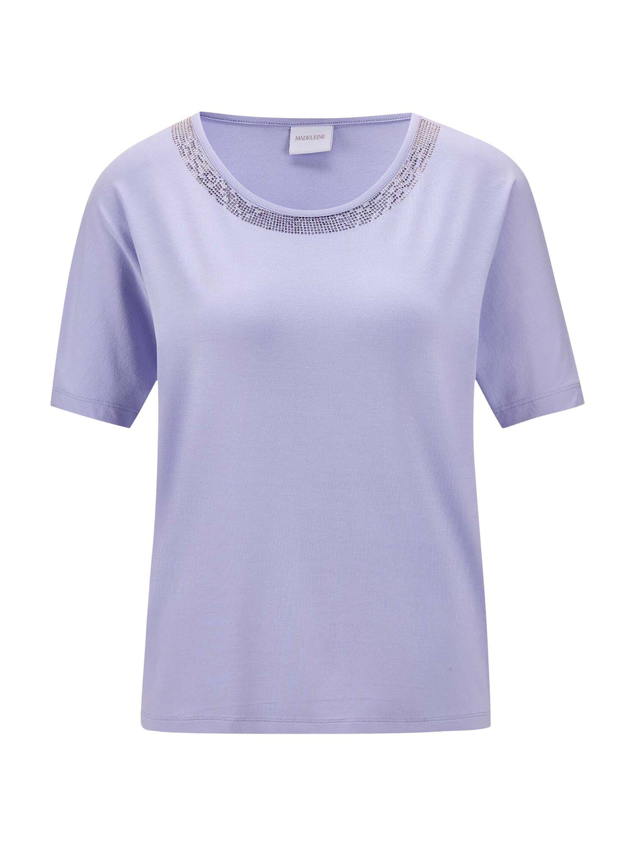 T-shirt MADELEINE en violet : devant