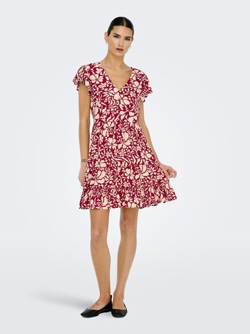 ONLY Dress 'Claudette' in Red: front