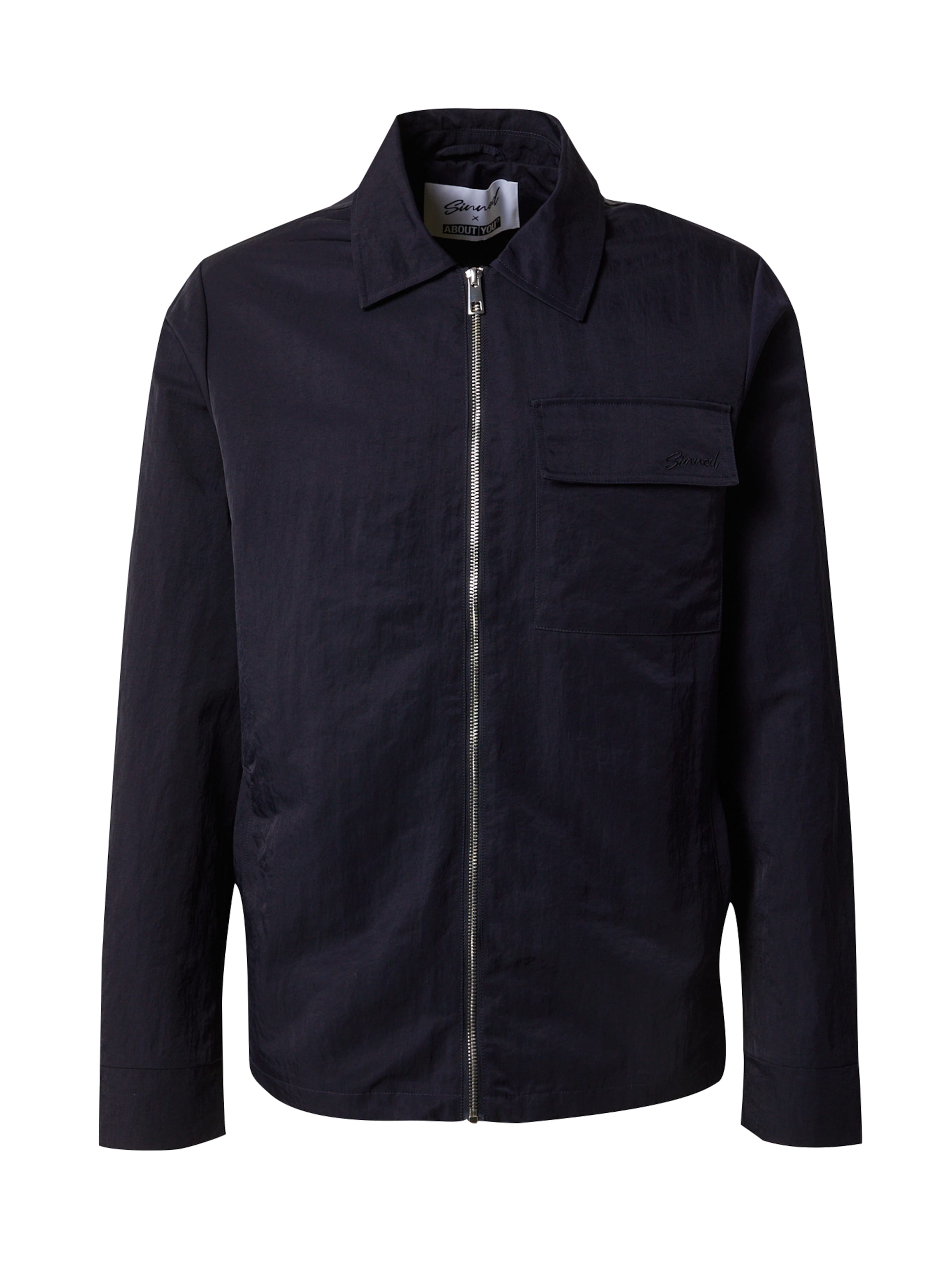 Veste mi-saison &#x27;LEO&#x27; Sinned x ABOUT YOU en bleu : devant