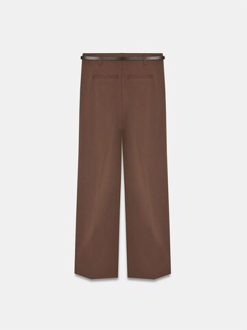 Dilvin Wide leg Trousers in Brown