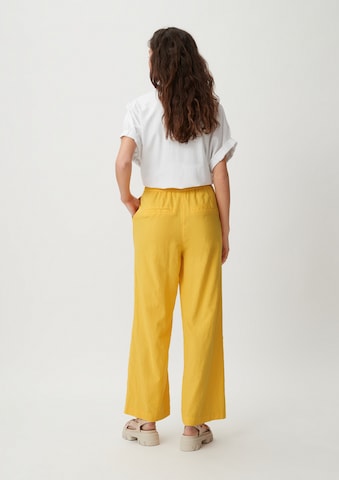 Wide Leg Pantalon comma casual identity en jaune : derrière