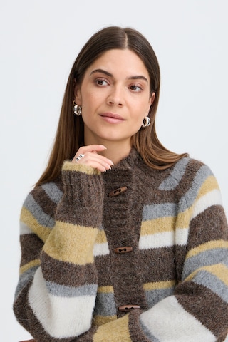 Pulz Cardigan 'GEORGIE ' i brun