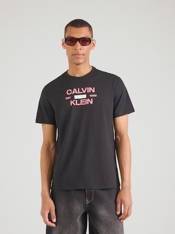 Calvin Klein Jeans Shirt in Zwart: voorkant