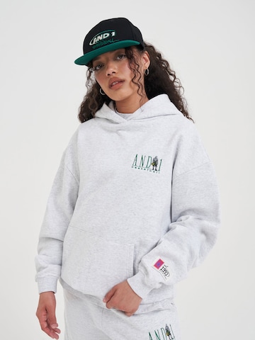 Sweat-shirt AND1 en gris : devant