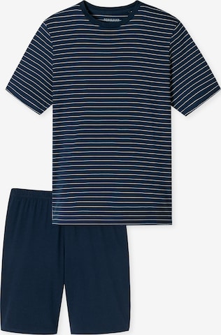 Pyjama long ' Schlafanzug kurz - Casual Essentials ' SCHIESSER en bleu : devant