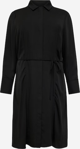 Robe-chemise Calvin Klein Curve en noir : devant