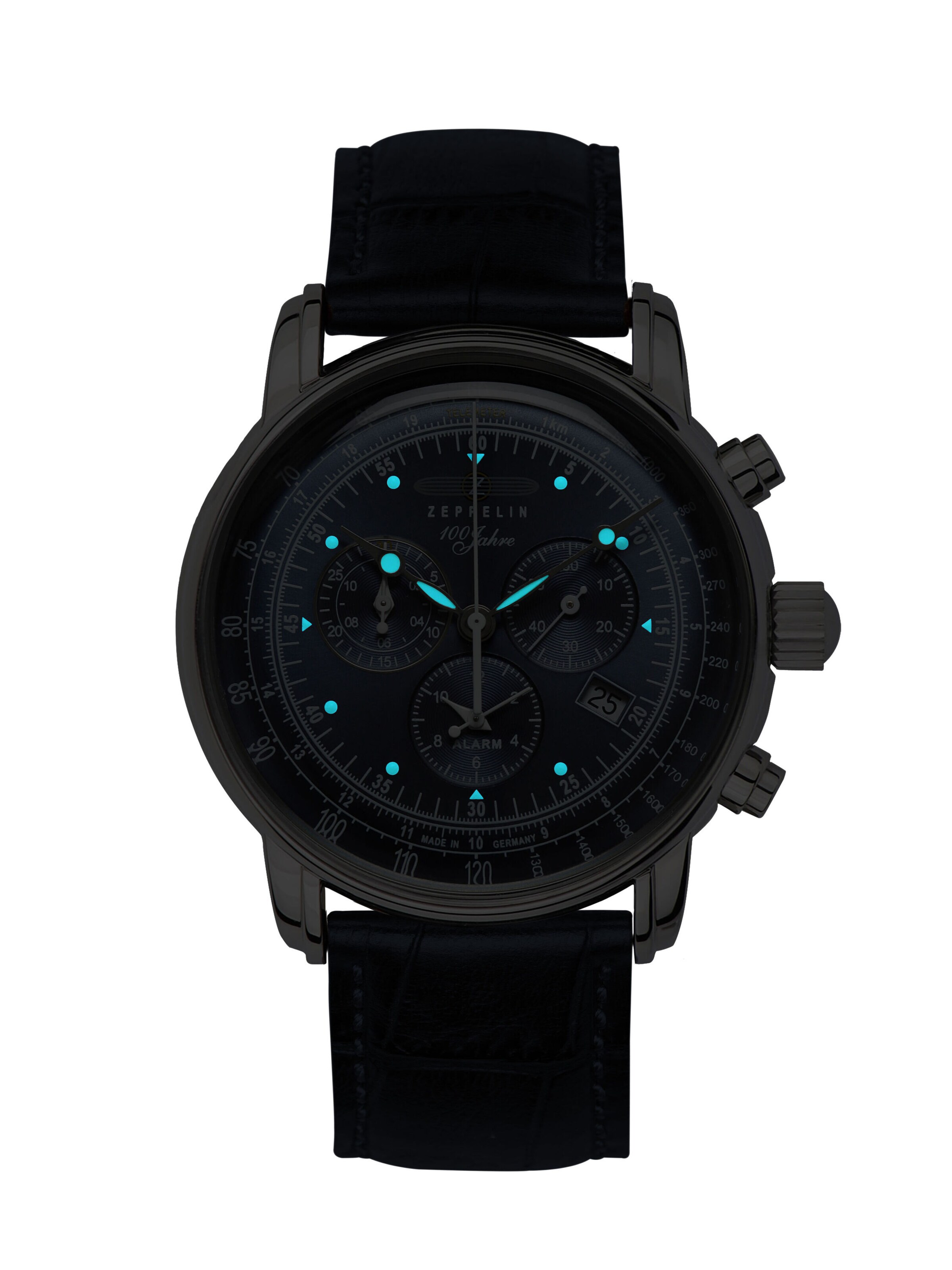 Zeppelin Analoog horloge '100 Jahre Zeppelin' in Blauw