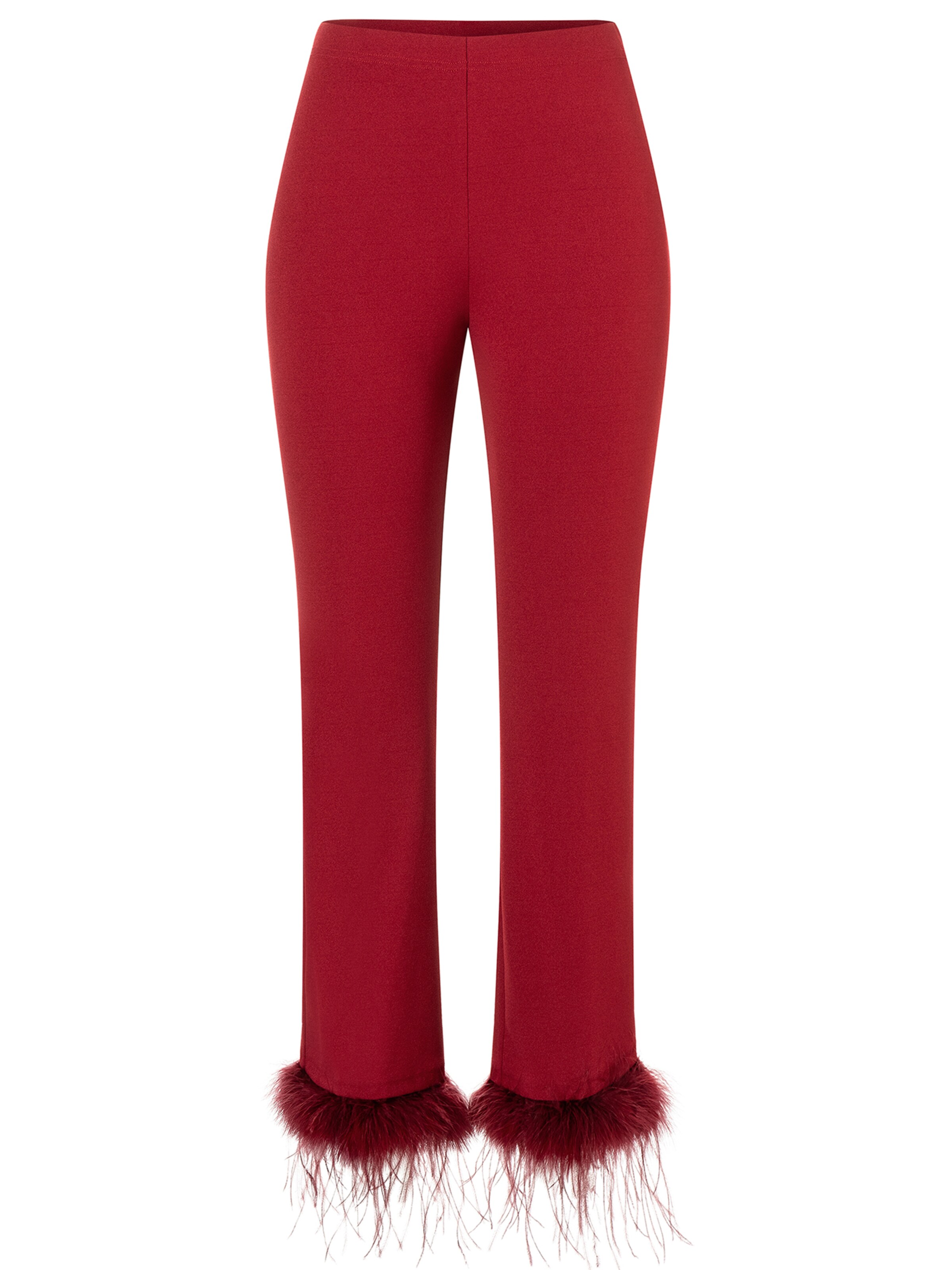 Ana Alcazar Regular Broek in Rood: voorkant