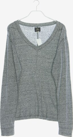 DIESEL Baumwoll-Pullover XL in Grau: predná strana