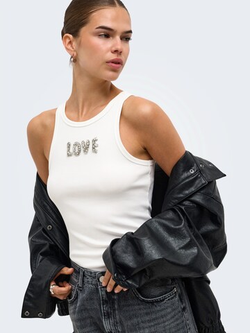 ONLY - Top 'ONLIRIS' en blanco