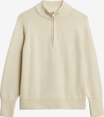 Pull-over Superdry & Co en beige : devant