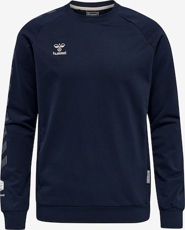 Hummel Athletic Sweatshirt in Blue: front