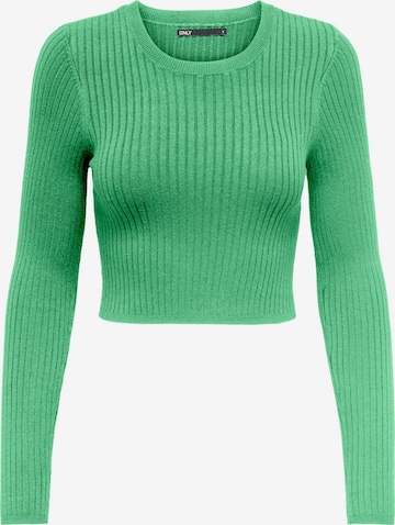 ONLY Sweter 'KAROL' w kolorze zielony: przód