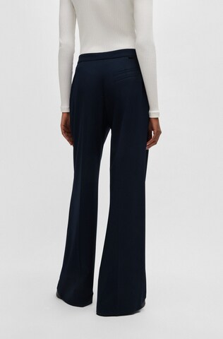 HUGO Wide Leg Hose 'Hemmes' in Blau