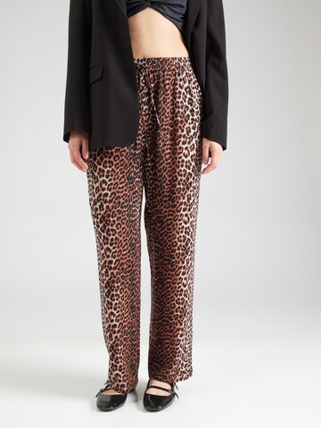 PIECES Wide leg Pants 'PCNYA' in Beige: front