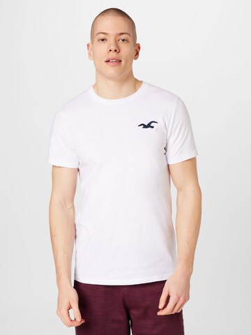 HOLLISTER Футболка в Белый: спереди