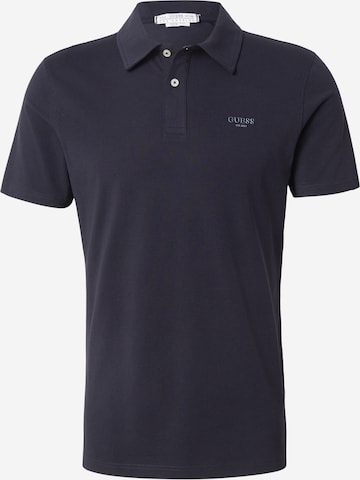 T-Shirt 'ESSENTIAL' GUESS en bleu : devant