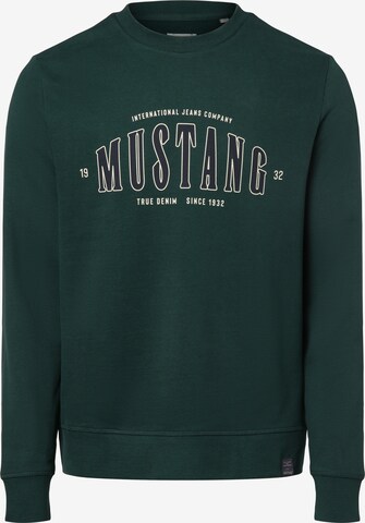 MUSTANG Sweatshirt 'Ben' in Green: front