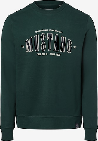 MUSTANG Sweatshirt 'Ben' in Green: front