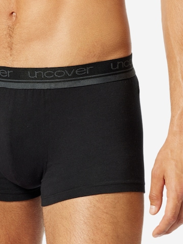 uncover by SCHIESSER - Calzoncillo largo 'Cotton' en negro