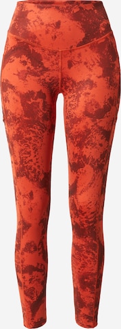 ADIDAS PERFORMANCE Skinny Workout Pants 'Paris Two-In-One' in Red