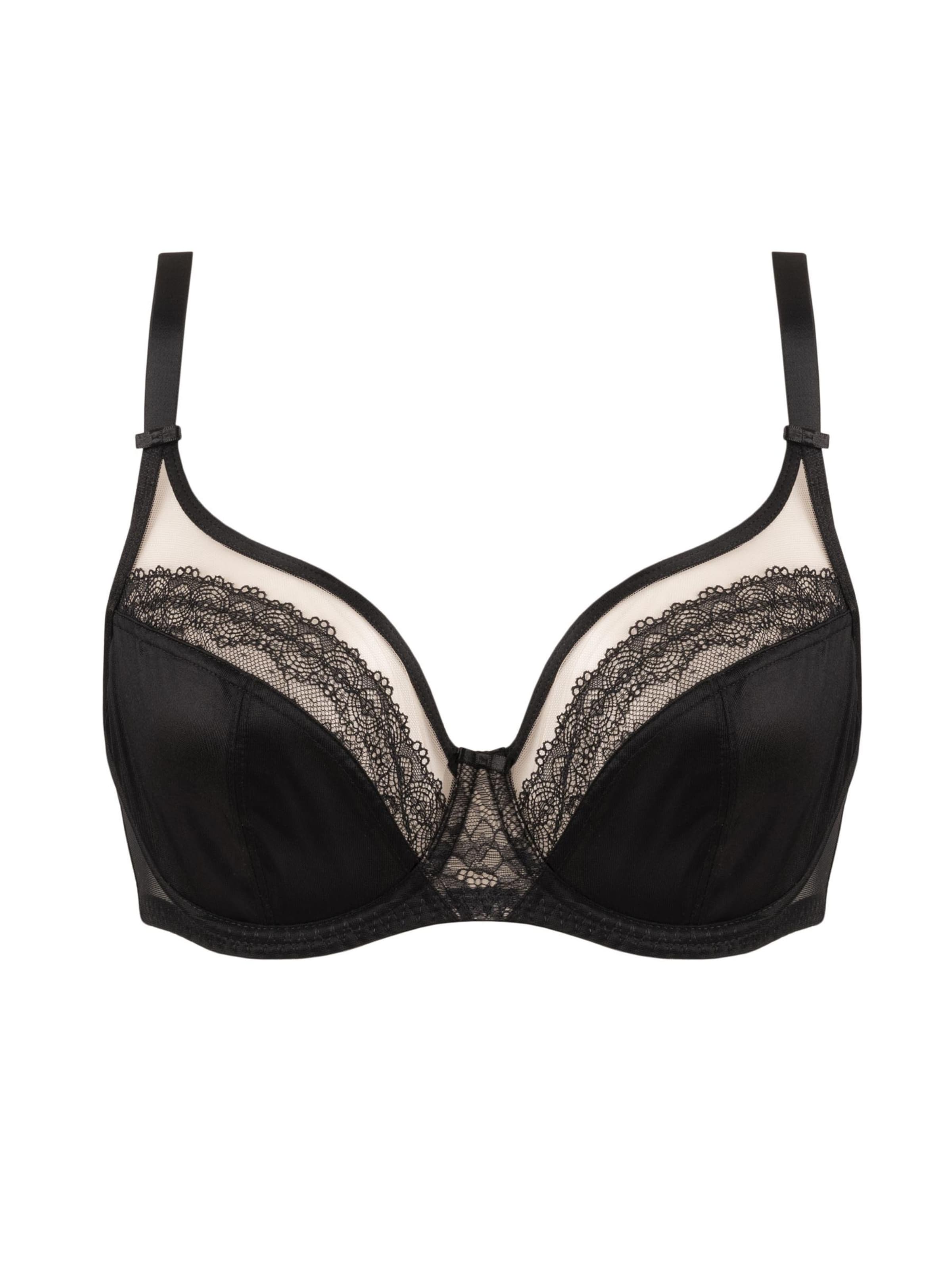 Vivisence T-shirt Bra '1081' in Black: front