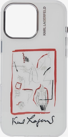 caurspīdīgs Karl Lagerfeld Viedtālruņa maciņš 'iPhone 16 Pro Max': no priekšpuses