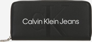 Portamonete di Calvin Klein Jeans in nero: frontale