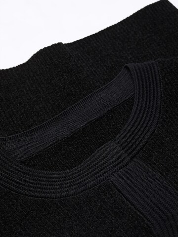 MANGO Knit Cardigan 'MESSI' in Black