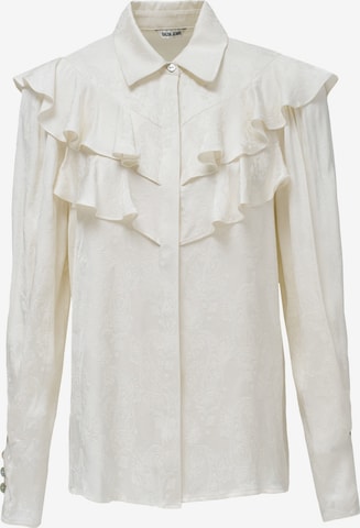 Chemisier Salsa Jeans en blanc : devant