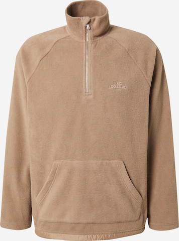 DAN FOX APPAREL Fleece Jacket 'Semih' in Beige: front