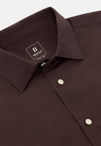 Coupe regular Chemise Boggi Milano en marron