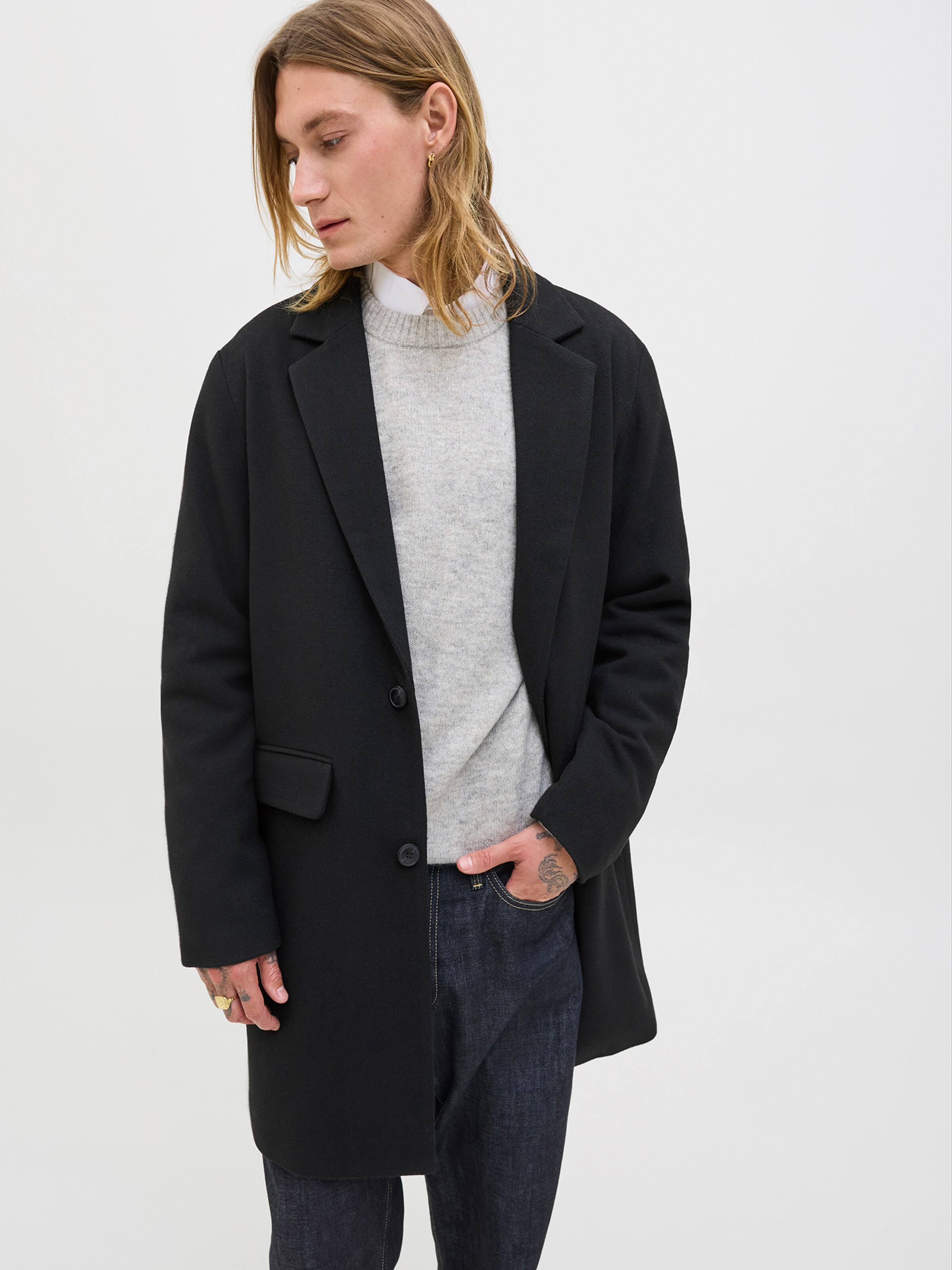 JACK & JONES Between-Seasons Coat 'JJEHARRIS' in Black | ABOUT YOU