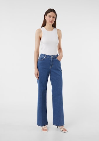 Wide Leg Jean comma casual identity en bleu : devant