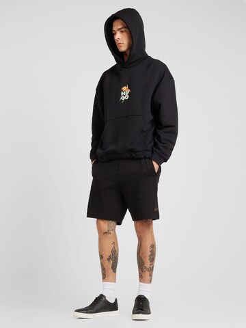 HUGO - Sudadera 'Diblossomy' en negro