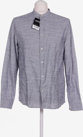 Kauf Dich Glücklich Button Up Shirt in S in Grey: front